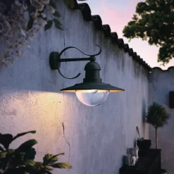 New Væglampe Topiary E27 - sort Udendørs Væglamper