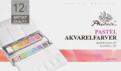 Outlet Akvarelfarver 12 stk. - pastel Øvrige Hobbyartikler