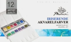 Sale Akvarelfarver 12 stk. - iriserende Øvrige Hobbyartikler