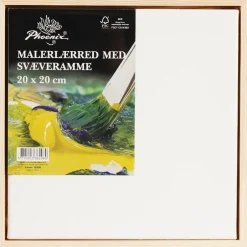 New Lærred med tynd svæveramme 20 x 20 cm Svæverammer|Malerlærreder