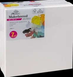 Outlet Malerlærred 30 x 30 cm 7-pak Malerlærreder