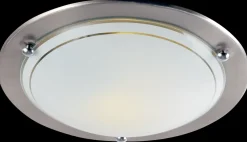 Discount Plafond Ø30 cm 60W E27 - mat krom Loftslamper Og -Pendler|Indendørs Væglamper