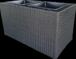 Discount Plantekasse 88 x 45 x 45 cm - sort Potter, Krukker Og Plantemøbler