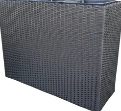 Discount Plantekasse 84 x 30 x 60 cm - sort Potter, Krukker Og Plantemøbler