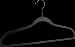 New Plastbøjler sort 5-pak Garderobe Og Opbevaring