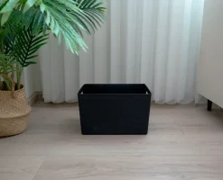 Discount Plastikkurv large - sort Opbevaringsbokse Og -Kasser