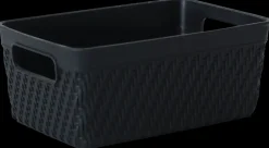 Clearance Plastikkurv mini - sort Opbevaringsbokse Og -Kasser