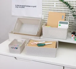 Best Plastikkurv small - lysegrå Opbevaringsbokse Og -Kasser