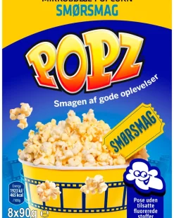 Best Popcorn 8 poser - assorterede varianter Chips Og Snacks