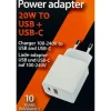 Clearance PRO USB og USB-C Adapter 20W - hvid Mobiltilbehør