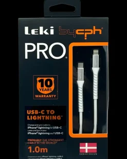 Outlet PRO USB-C til Lightning Kabel - 1 meter hvid Mobiltilbehør