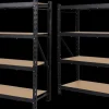 Outlet Stålreol med 4 hylder 180 x 180 x 50 cm Stålreoler