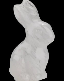 New Påskehare i glas - 17,5 cm Dekoration