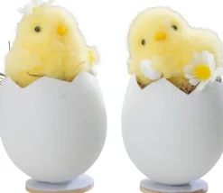 Best Påskekylling Æggeskal H. 10 cm 2-pak Dekoration