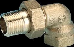 Radiatorforskruning 1/2'' vinkel - messing Radiator Tilbehør