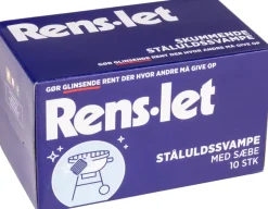 Sale Rens-Let Ståluldsvamp 10-pak Rengøringsartikler