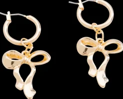 Discount Øreringe hoop og sløjfe - guld Smykker & Hårpynt