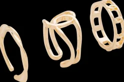 New Ring 3 stk. - guld Smykker & Hårpynt