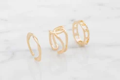 New Ring 3 stk. - guld Smykker & Hårpynt