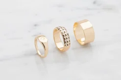 Best Ring harlekin og stjerne 3 stk. - guld Smykker & Hårpynt