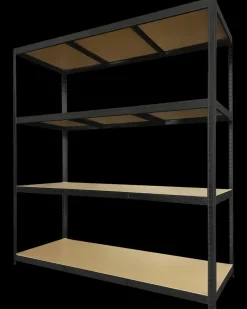 Sale Stålreol 4 hylder 180 x 160 x 60 cm Stålreoler