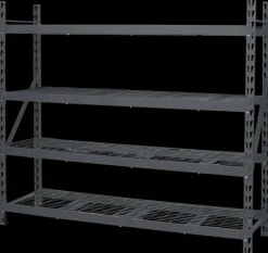 Hot Rockfort Stålreol med 4 hylder 183 x 196 x 60 cm Stålreoler