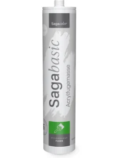 New SagaBasic Akrylfugemasse 300 ml - Hvid Fugemasse Og Silikone