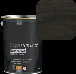 Sale Transparent Træbeskyttelse 5 liter - Sort Træbeskyttelse Og -Olie