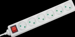New 6 stikdåse med afbryder Stikdåser