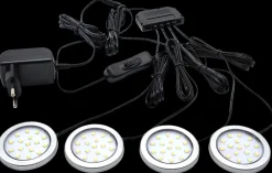 Discount LED-spot Kaisa IP20 4-pak Indbygningsspots