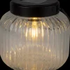 Outlet Solcelle lanterne glas Ø13 cm Solcellelamper