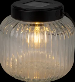 Outlet Solcelle lanterne glas Ø13 cm Solcellelamper