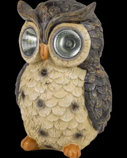 Solcellefigur ugle H. 18 cm Solcellelamper
