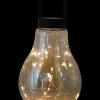 Outlet Solcellelampe Khaya glaspære H. 20 cm Solcellelamper