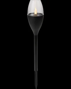 Clearance Solcellelampe LED H. 32 cm Solcellelamper
