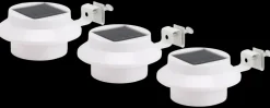 Clearance Solcellelampe til hegn Gaius 3-pak Solcellelamper