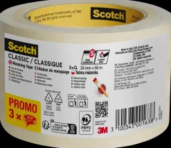 Online Scotch® Afdækningstape 50 meter x 24 mm 3-pak Tape