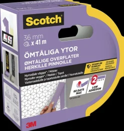 Sale Scotch® Afdækningstape Sarte overflader 41 meter - 36 mm Tape
