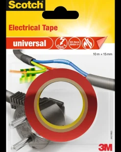 Sale Scotch® Elektrisk Tape 10 meter x 15 mm - Rød Tape