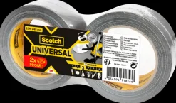 ® Extremium™ Lærredstape Universal Sølv 48 mm x 25 meter 2-pak Tape