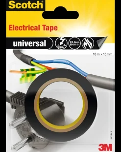 Hot Scotch® Isoleringstape Tape 10 meter x 15 mm - Sort Tape