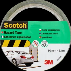 New ® Markeringstape Sort/Gul 50 mm x 33 meter Tape