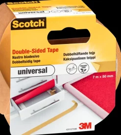 New ® Tæppetape Dobbeltklæbende Brun 50 mm x 7 meter Tape