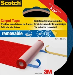 Clearance ™ Tæppetape Removable - 7 meter x 50 mm Tape