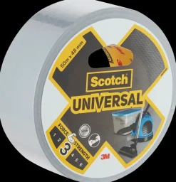 Online ® Universal Lærredstape Sølv 48 mm x 50 meter Tape