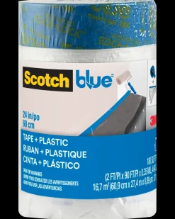 Sale Blue™ Afdækningsplast Refill med tape – 60,9 cm x 27,4 meter Afdækning