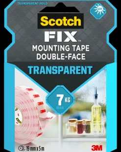 Hot -FIX™ Dobbeltklæbende Transparent 19 mm x 5 meter Tape