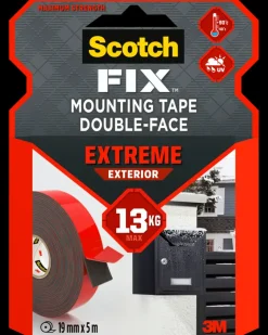 Clearance -FIX™ Dobbeltklæbende Ekstrem UDE 19 mm x 5 meter Tape
