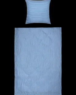 Sengesæt 140 x 220 cm - Blå Stribet Øvrige Artikler