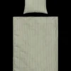 Clearance Sengesæt 140 x 220 cm - Grøn Stribet Øvrige Artikler